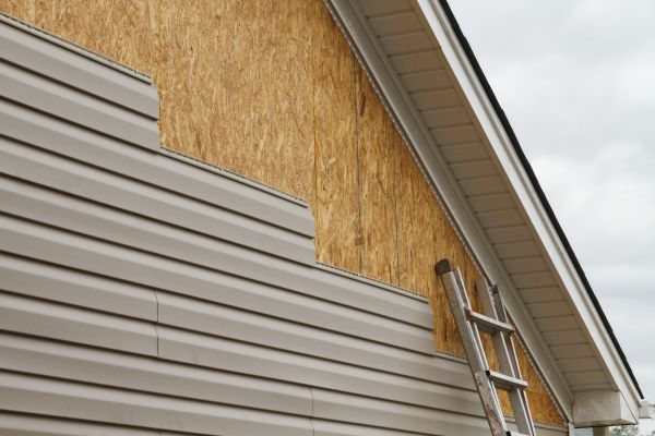 Grey Vinyl Siding Installation in Plano