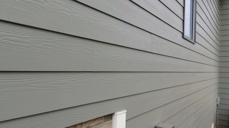 Fiber cement siding application